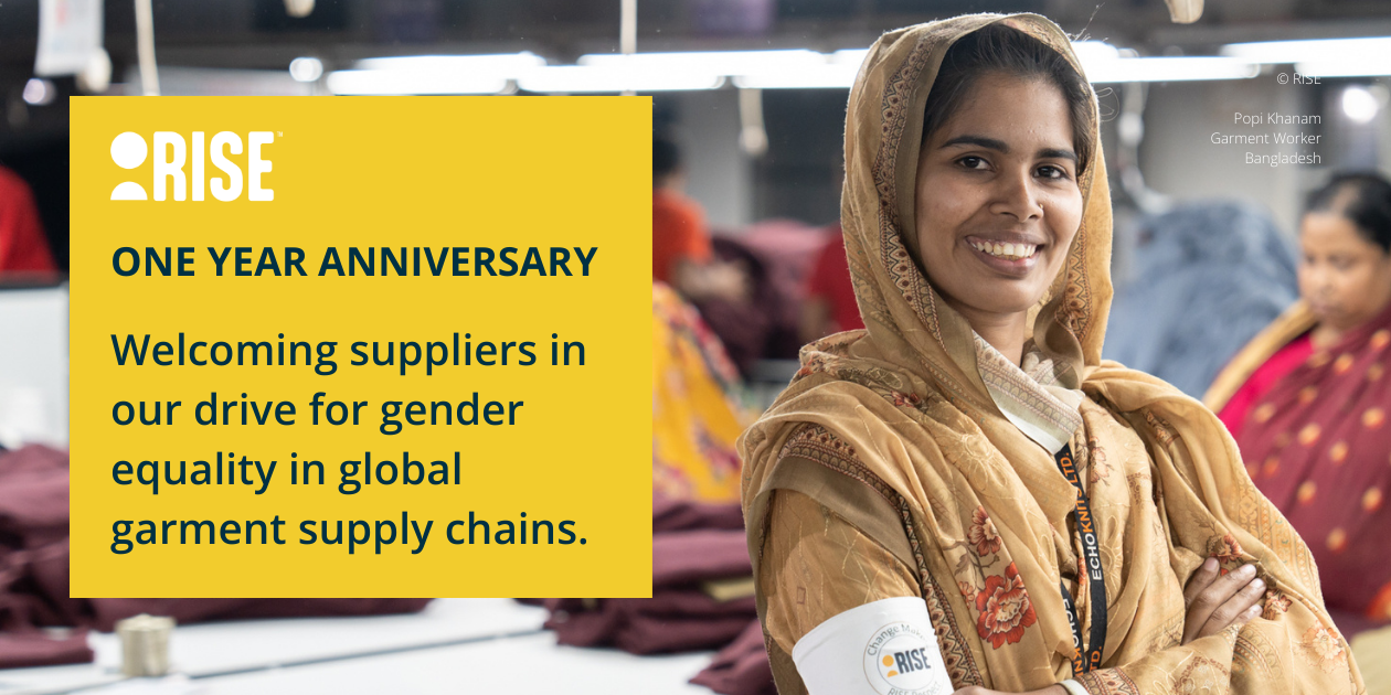 RISE welcomes suppliers in its drive for gender equality in global garment supply chains