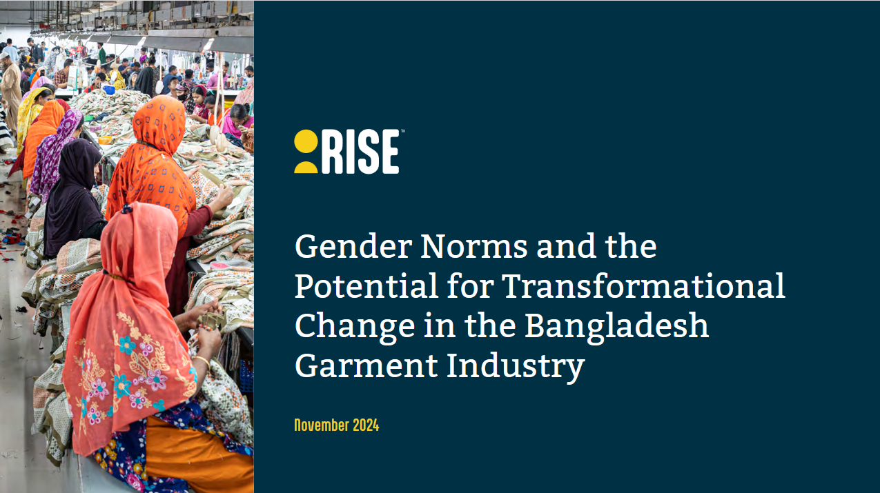 Gender Norms and the Potential for Transformational Change in the Bangladesh Garment Industry Image